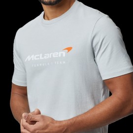 T-shirt McLaren F1 Team Norris Piastri Core Essential Storm grey - men