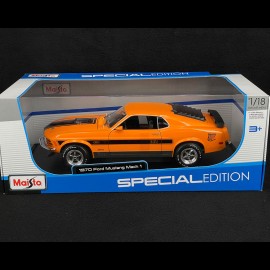 Ford Mustang Mach 1 1970 Orange / Black 1/18 Maisto 31453O