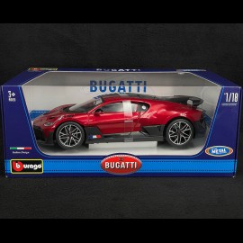 Bugatti Divo 2018 Red / Black 1/18 Bburago 11045R