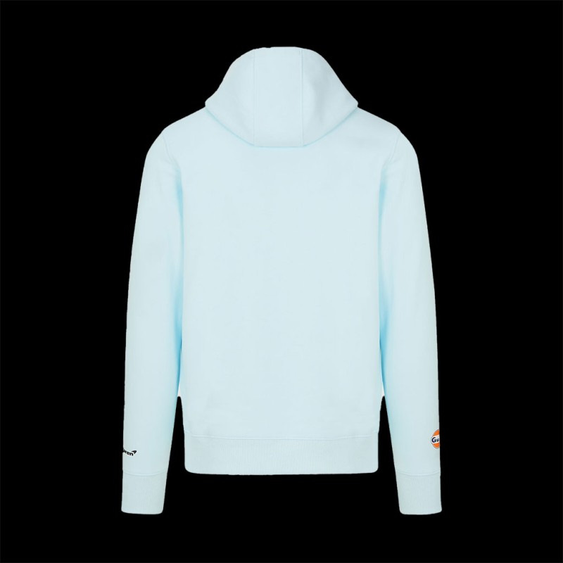 Sweatshirt McLaren Gulf Hoodie mit Kapuze Gulfblau / Orange  