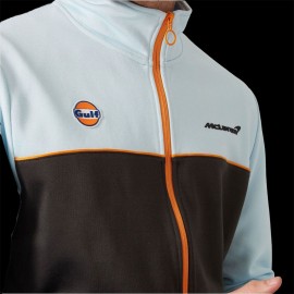 McLaren Gulf Softshell Jacket Black / Gulf Blue / Orange - man