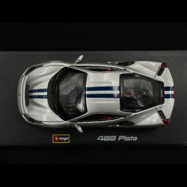 Ferrari 488 Pista Silber Signature 1/43 Bburago 36910S
