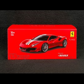 Ferrari 488 Pista Silber Signature 1/43 Bburago 36910S