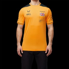 T-shirt McLaren F1 Lando Norris Nr. 4 Set Up Papaya Orange / Anthracite Grey TM0809 - herren