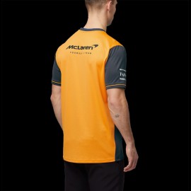 T-shirt McLaren F1 Team Norris Piastri Set Up Anthracite Grey / Papaya Orange TM0823 - men