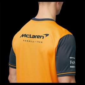 T-shirt McLaren F1 Team Norris Piastri Set Up Anthracite Grey / Papaya Orange TM0823 - men