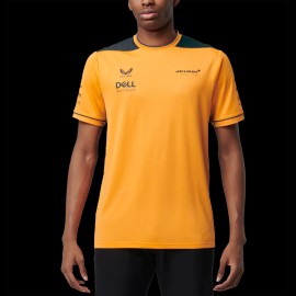 T-shirt McLaren F1 Team Norris Piastri Set Up Papaya Orange / Anthrazitgrau TM0823 - herren
