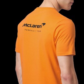 T-shirt McLaren F1 Team Norris Piastri Core Essentials Emblem Papaya Orange - Herren