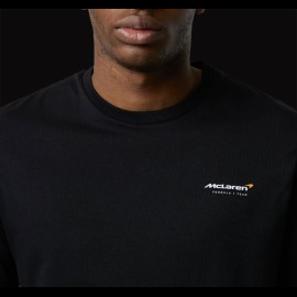 T-shirt McLaren F1 Team Norris Piastri Monaco Slogan Scwharz TM1465 - herren