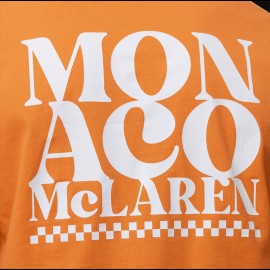 T-shirt McLaren F1 Team Norris Piastri Monaco Slogan Papaya Orange TM1465 - herren