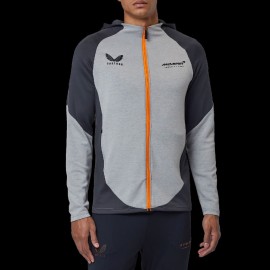 McLaren jacket F1 Team Norris Piastri Hoodie Full Zip Grey - men