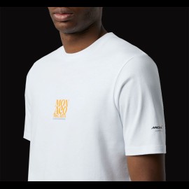 T-shirt McLaren F1 Team Norris Piastri Monaco Graphic White TM1458 - men