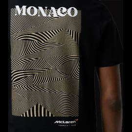 T-shirt McLaren F1 Team Norris Piastri Monaco Graphic Black TM1458 - men