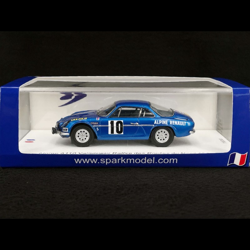 Alpine Renault A110 10 Winner Rallye des Routes du nord 1969 Vinatier -  Callewaert Spark SF231 - Miniatures Autos Motos