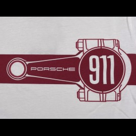 T-shirt Porsche 911 Rod Essential White / Burgundy Red WAP670PESS - men