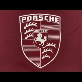 T-shirt Porsche Logo Ecusson Essential Burgundy Red WAP671PESS - men