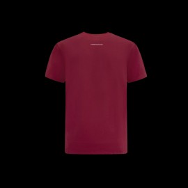 T-shirt Porsche Logo Ecusson Essential Burgundy Red WAP671PESS - men