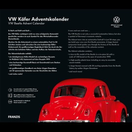 Volkswagen Adventskalender VW Käfer rot 1970 1/43 Franzis 55255