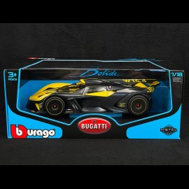 Bugatti Bolide W16 2021 Gelb / Schwarz 1/18 Bburago 11047Y