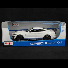 Ford Mustang Shelby GT 500 2020 Weiß / Blau 1/18 Maisto 31452