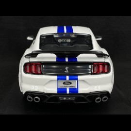 Ford Mustang Shelby GT 500 2020 White / Blue 1/18 Maisto 31452