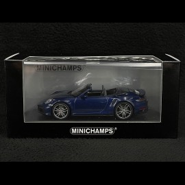 Porsche 911 Turbo S Cabriolet Type 992 2019 Enzianblau Metallic 1/43 Minichamps 410069480