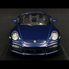 Porsche 911 Turbo S Cabriolet Type 992 2019 Enzianblau Metallic 1/43 Minichamps 410069480