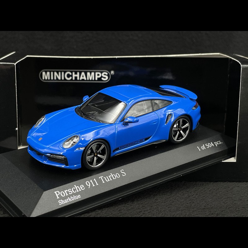 Porsche 911 Turbo S Type 992 2020 Shark Blue 1/43 Minichamps 410069474