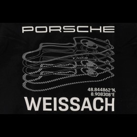 Porsche T-shirt Weissach Design Black / White WAP672PESS - men