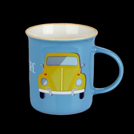 VW Käfer Tasse Keramik Blau 27596