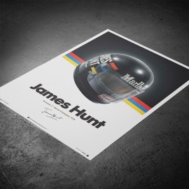 Helm James Hunt 1976 Poster