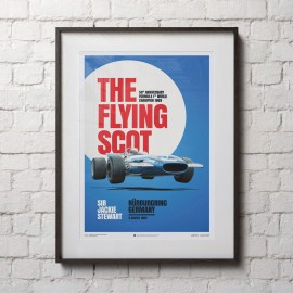 Matra MS80 Jackie Stewart 2. GP Nürburgring 1969 Poster