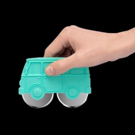 VW Bulli Pizzaschneider ABS Plastik/inox Grün 27096
