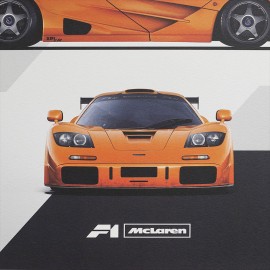 McLaren F1 GTR Papaya Orange Poster