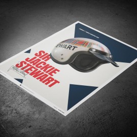 Jackie Stewart 1969 Helm Poster