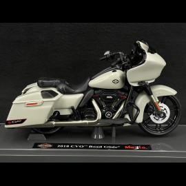 Moto Harley Davidson CVO Road Glide 2018 Perlgrau 1/18 Maisto 39360
