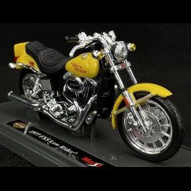 Moto Harley Davidson FXS Low Rider 1977 Yellow 1/18 Maisto 39360