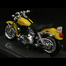 Moto Harley Davidson FXS Low Rider 1977 Yellow 1/18 Maisto 39360