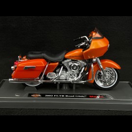 Moto Harley Davidson FLTR Road Glide 2002 Orange 1/18 Maisto 39360