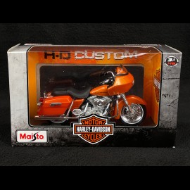 Moto Harley Davidson FLTR Road Glide 2002 Orange 1/18 Maisto 39360