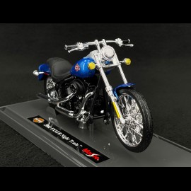 Moto Harley Davidson 1450 FXSTB Night Train 2002 Blau 1/18 Maisto 39360