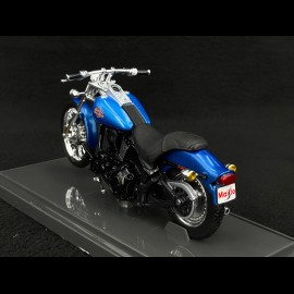 Moto Harley Davidson 1450 FXSTB Night Train 2002 Blau 1/18 Maisto 39360