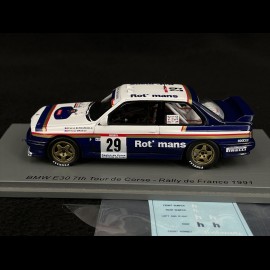 BMW E30 n° 29 Tour de Corse 1991 1/43 Spark S8489