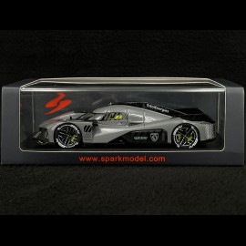 Peugeot 9X8 Hypercar 2022 Dunkelgrau 1/43 Spark S8610