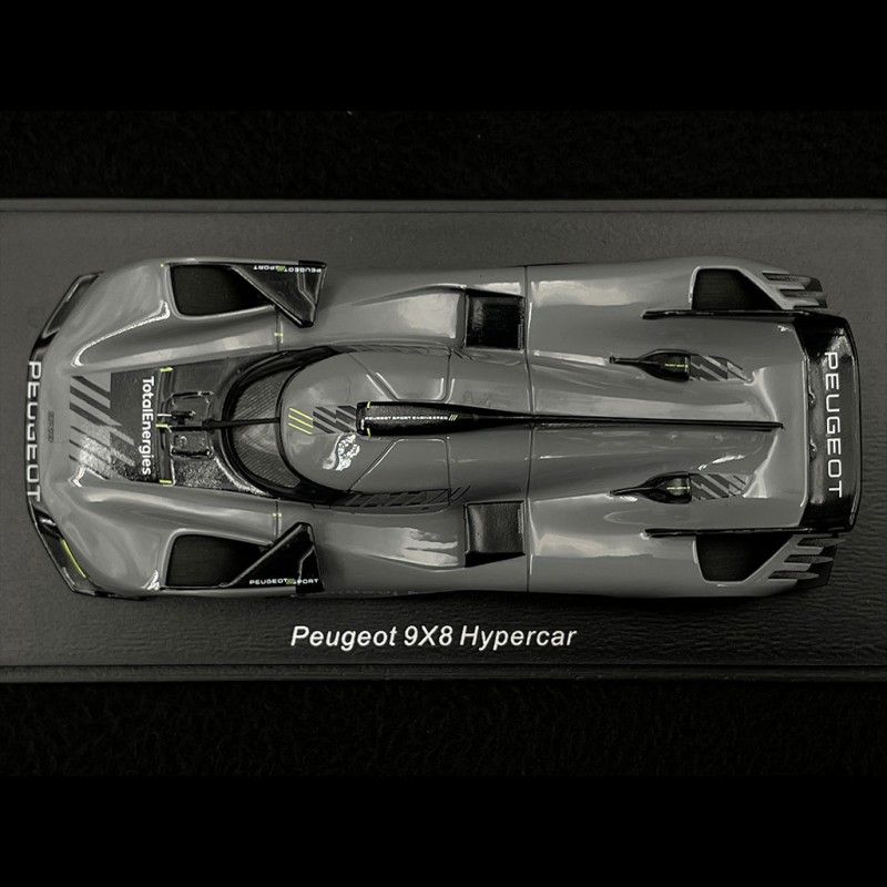 Peugeot 9X8 Hypercar 2022 Dunkelgrau 1/43 Spark S8610