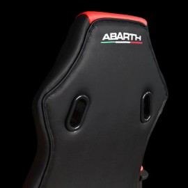 Bequemer Abarth Bürostuhl / Gamer-Stuhl Kunstleder Schwarz / Rot