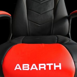 Bequemer Abarth Bürostuhl / Gamer-Stuhl Kunstleder Schwarz / Rot