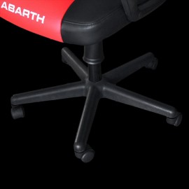 Comfortable Abarth Office Chair / Gamer Chair Faux Leather Black / Red