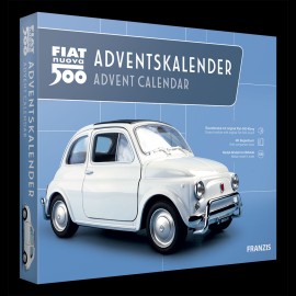 Fiat Advent calendar Fiat 500 1955 White 1/38 Franzis 67168