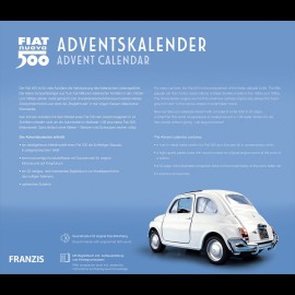 Fiat Adventskalender Fiat 500 1955 Weiß 1/38 Franzis 67168